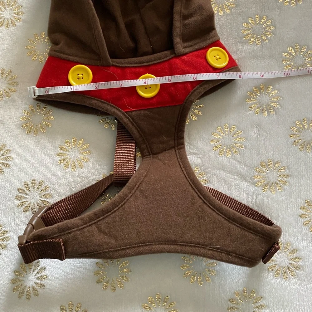 Reindeer Dog Costume - Brown and Red